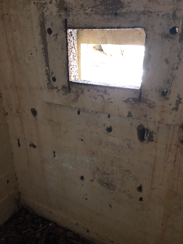 Bunkr vnitřek - opevnění 2.sv. války