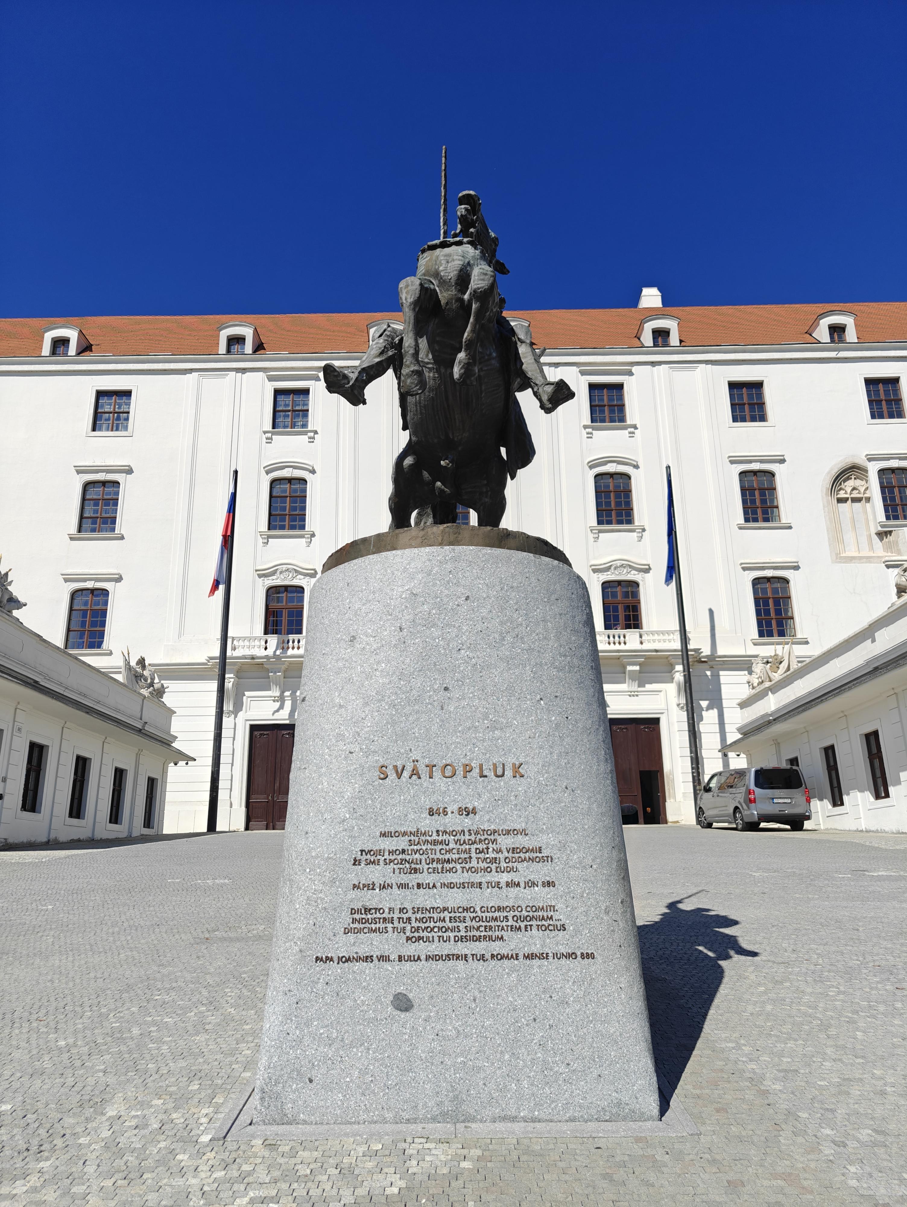 Svätopluk na Bratislavskom hrade.