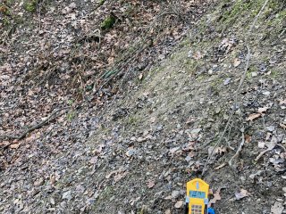 Zasypaný vchod do štoly