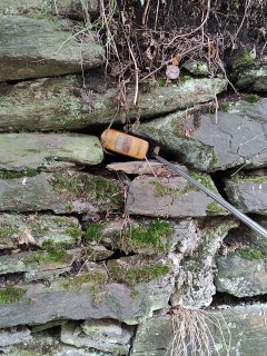 Opěrná zeď za radiologickým pavilonem