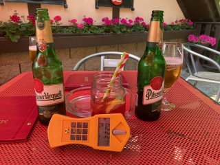 Pauza v restauraci Belveder