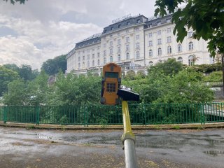 Výhled na Radium palace