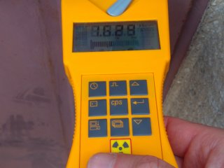 Dveře od oddělení Nukleární medicíny