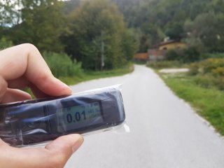 Margecany - breh rieky na ceste