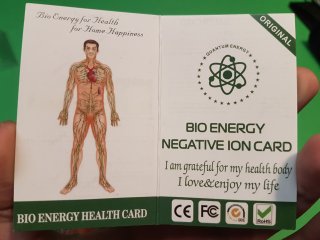 Bio Energy Negative Ion Card