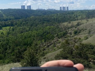 S výhledem na jadernou elektrárnu Dukovany