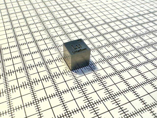 Lutecium 1cm cube
