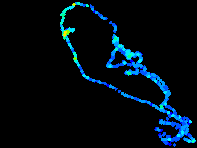  Jáchymov - walk 0.04 - 0.93 µSv/h