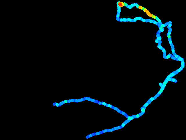  Vysoká Pec - "Liščí kout" - walk 0.04 - 4.42 µSv/h