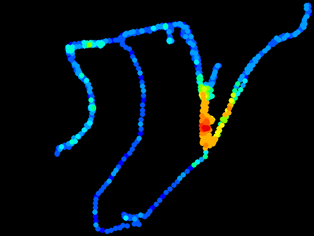  Poços de Caldas - walk 0.04 - 6.4 µSv/h