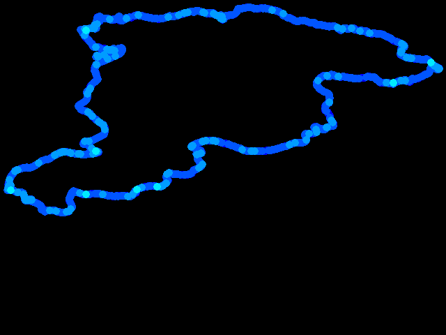  Valečov - walk 0.04 - 0.4 µSv/h