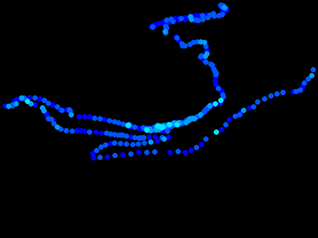  Plzeň - walk 0.04 - 0.4 µSv/h