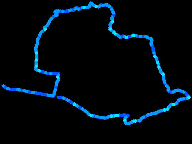  Greci, Țuțuiatu - walk 0.04 - 0.4 µSv/h