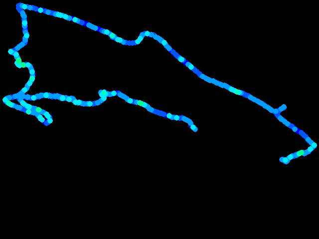  Přeckov - walk 0.04 - 0.54 µSv/h