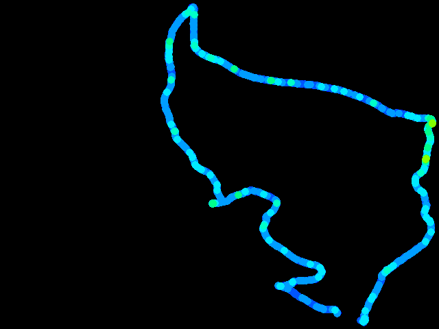  Jáchymov - walk 0.04 - 0.65 µSv/h