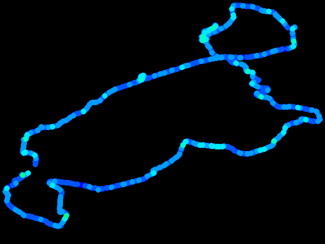  Liberec - walk 0.04 - 0.54 µSv/h