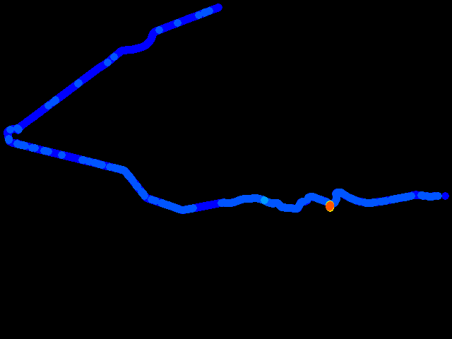 Cesta - 2025-03-25 Dyleň 0.05 - 3.76 µSv/h