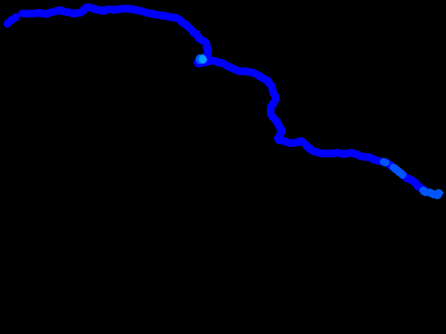  Cesta Bor - Tachov - hranice 0.05 - 0.23 µSv/h