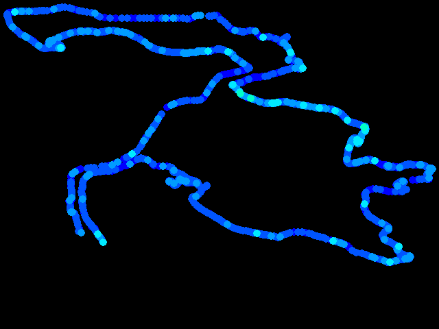  Jestřebice, Stříbrník, Sedlec - bike 0.04 - 0.47 µSv/h