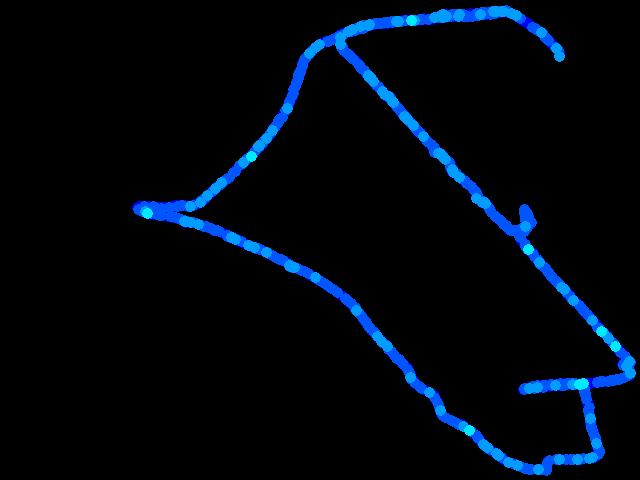  České Vrbné - walk 0.04 - 0.36 µSv/h