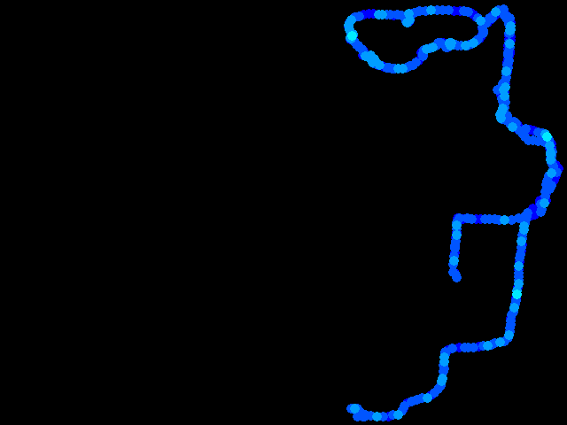  České Budějovice - walk 0.04 - 0.36 µSv/h