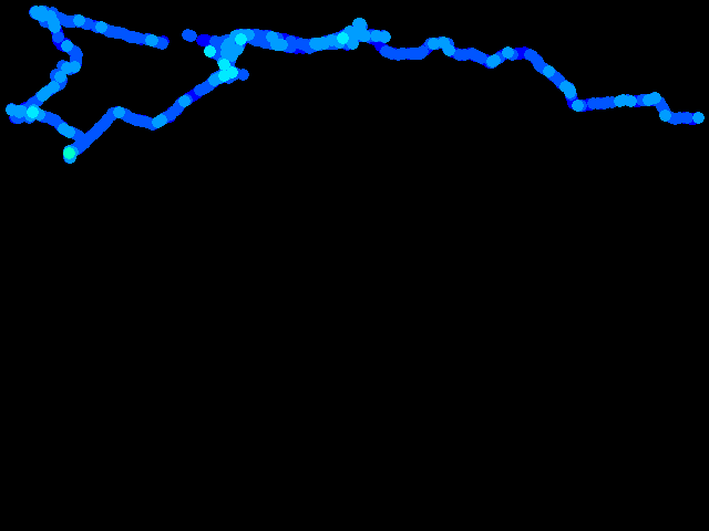  Brno - walk 0.04 - 0.43 µSv/h