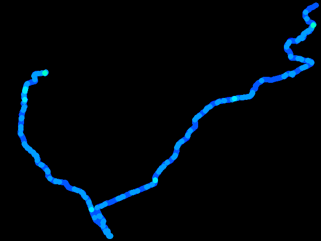  Všenory, Korunka, Skalka, Řevnice - walk 0.04 - 0.47 µSv/h