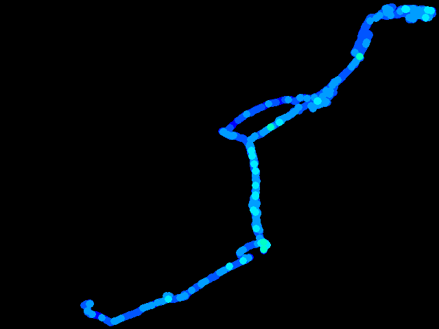  Luhačovice - walk 0.04 - 0.43 µSv/h