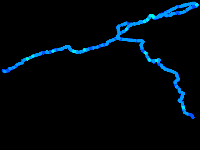  Třebáň, Karlštejn, Srbsko - walk 0.04 - 0.43 µSv/h