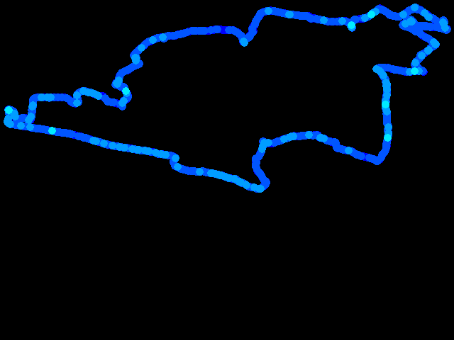 Vrch Bělá - walk 0.04 - 0.32 µSv/h