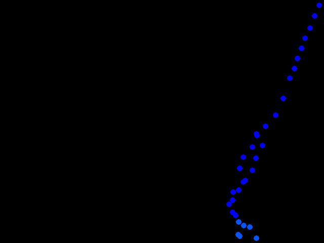  chůze, detektor 1m nad zemí 0.07 - 0.13 µSv/h
