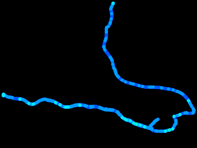  Opárno, Libochovany - walk 0.04 - 0.43 µSv/h