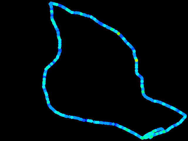  Velká Chmelištná - walk 0.04 - 0.75 µSv/h