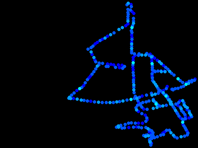  Zichovec - walk 0.04 - 0.36 µSv/h