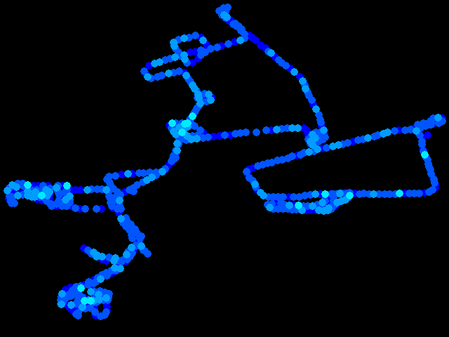  Zichovec - walk 0.04 - 0.4 µSv/h
