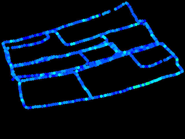  Příbram mapovaní 4- chůze (for SÚRO 06411215) 0.04 - 0.54 µSv/h