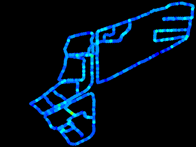  Příbram mapovaní 5- chůze (for SÚRO 06411217) 0.04 - 0.61 µSv/h