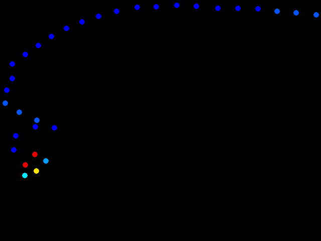  okolí štoly č.10 Dalečín 0.08 - 8.43 µSv/h