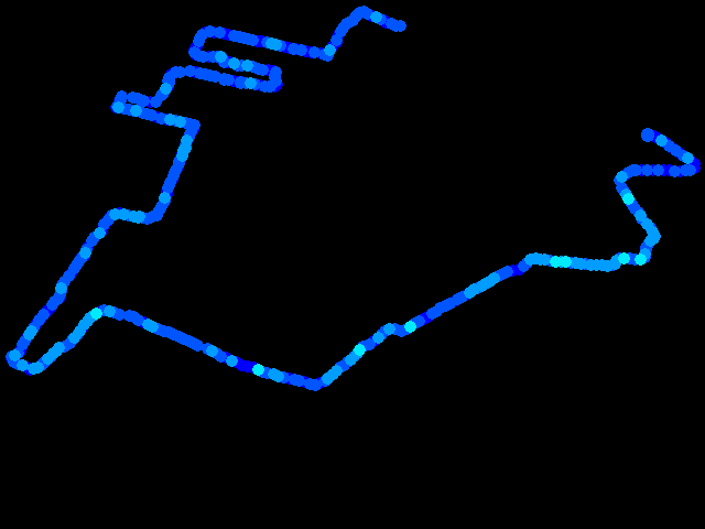  Kolín - walk 0.04 - 0.4 µSv/h