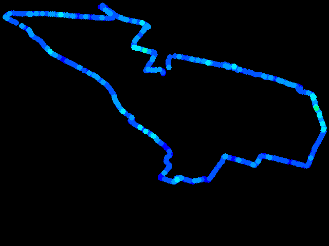  Kolín - walk 0.04 - 0.57 µSv/h