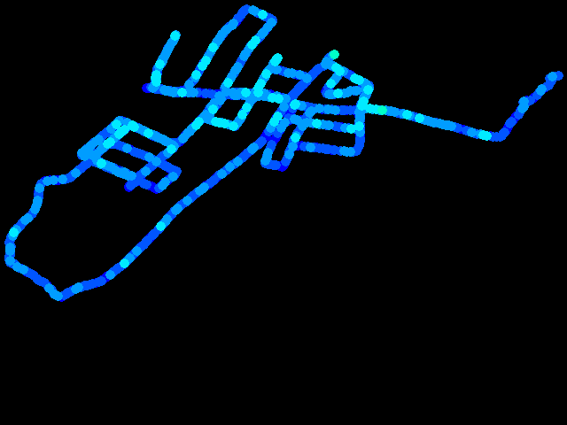  Příbram - walk 0.04 - 0.43 µSv/h