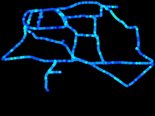  Příbram - walk 0.04 - 0.47 µSv/h