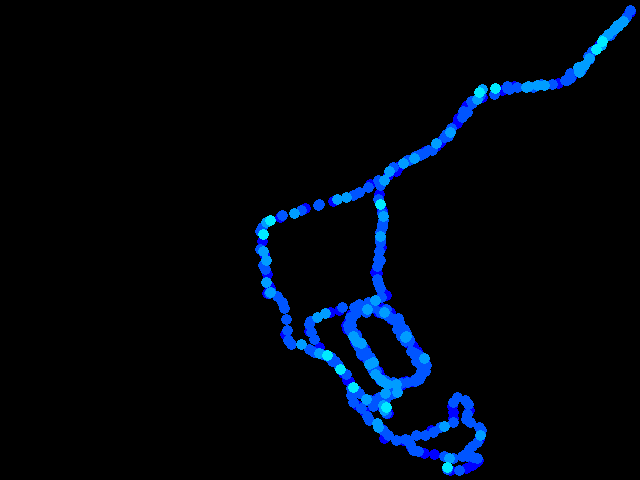  Úpice - walk 0.04 - 0.4 µSv/h