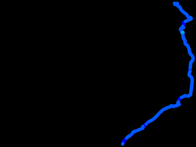  ČB-Tábor(mimo dálnici) 0.05 - 0.3 µSv/h