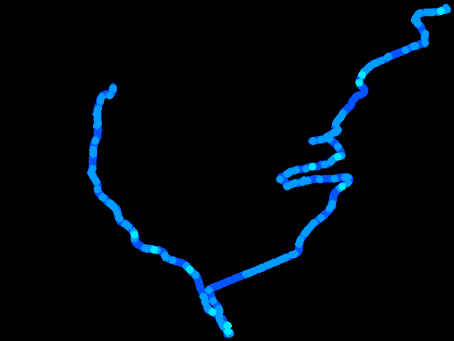  Řevnice, Skalka, Dobřichovice - walk 0.04 - 0.36 µSv/h