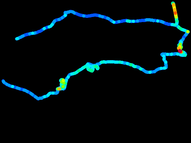  příbram- haldy 6,9 ,16- odkaliště, chůze (for SÚRO 06410606) 0.04 - 11.43 µSv/h