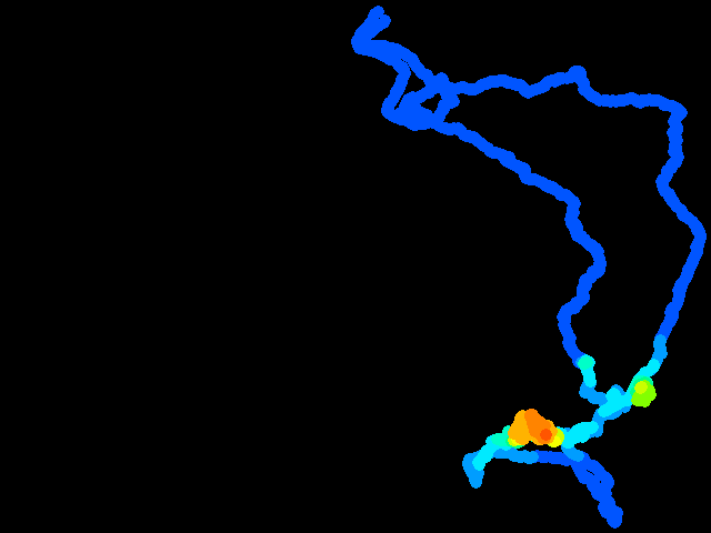  Březí - průzkumné šachty 0.13 - 3.17 µSv/h