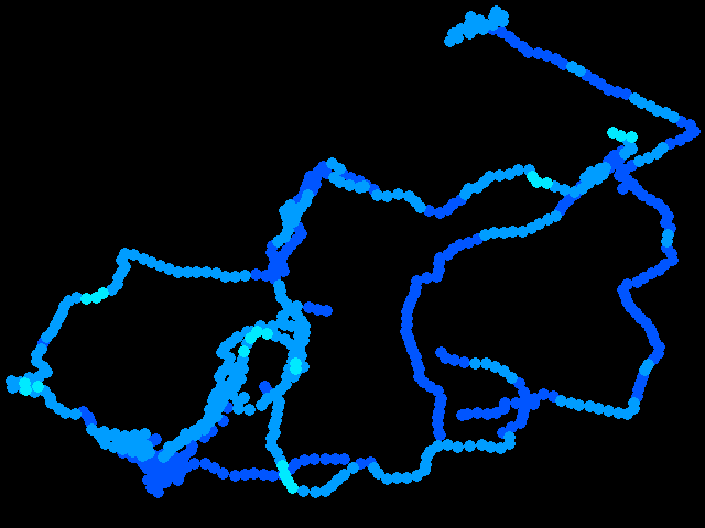  Liberec centrum (pěšky) 0.11 - 0.37 µSv/h