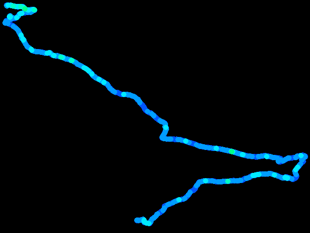  Vysoká Pec, Nejdek - walk 0.04 - 0.54 µSv/h
