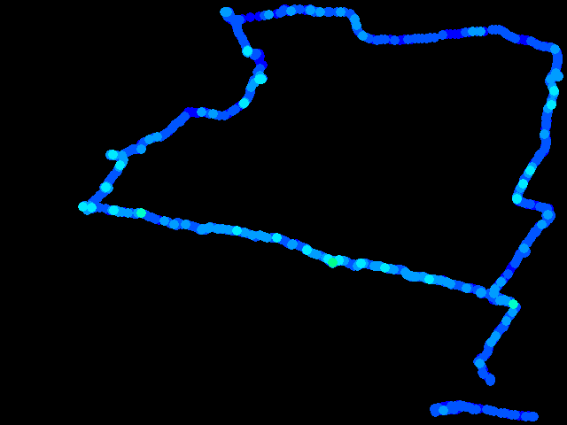 Gdańsk - walk 0.04 - 0.54 µSv/h